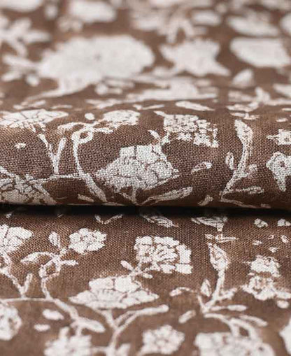 Vivian Hand Block Printed Linen Fabric