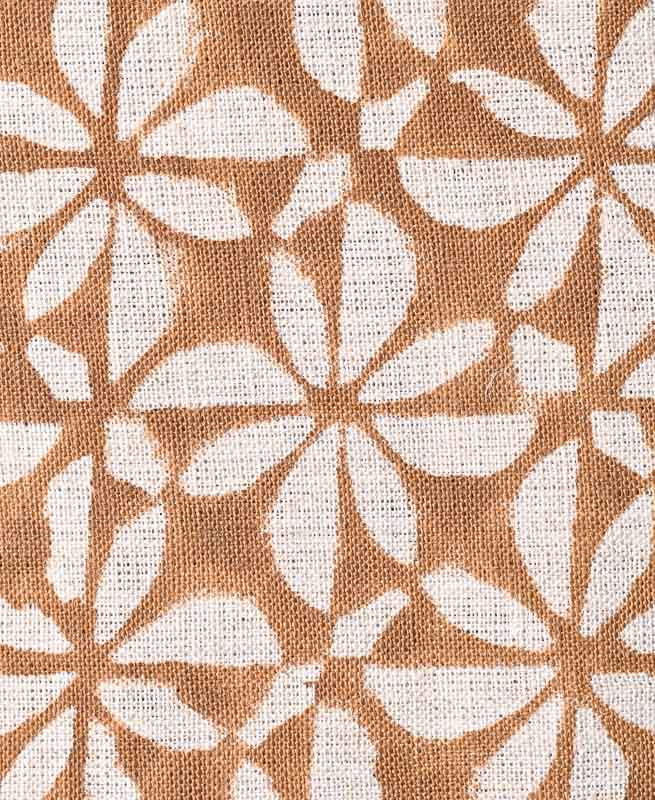 Macy Block Printed Linen Fabric