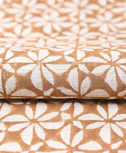 Macy Block Printed Linen Fabric