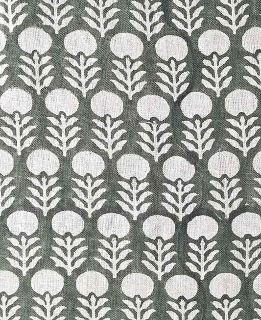 Edison Hand Block Printed Indian Linen Fabric