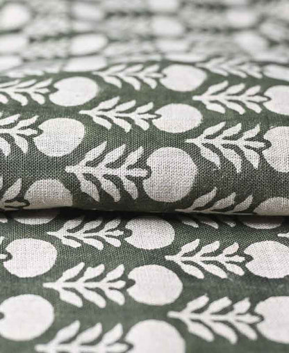 Edison Hand Block Printed Indian Linen Fabric