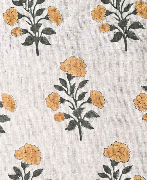 May Block Printed Linen Fabric