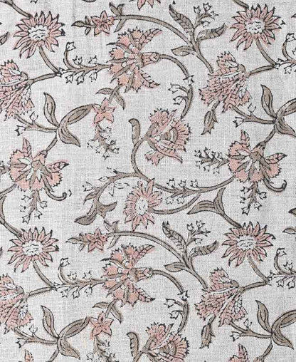 Cora Hand Block Printed Linen