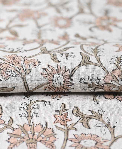 Cora Hand Block Printed Linen