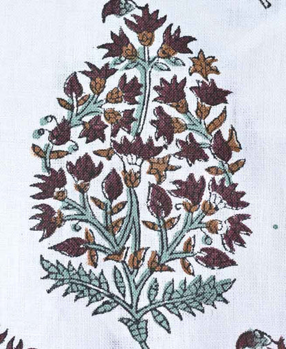 Brittany Hand Block Printed Linen by the Yard