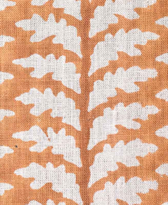 Scottie Hand Block Printed Linen Fabric