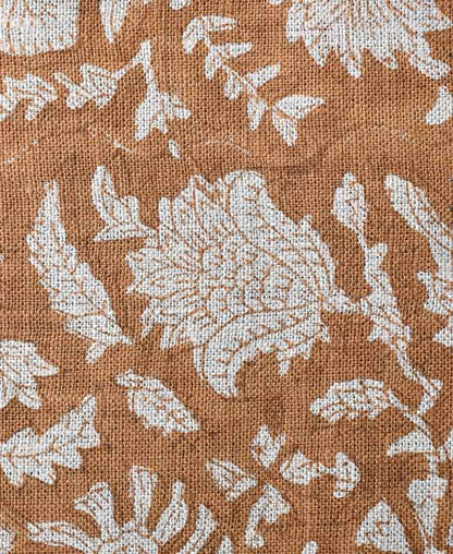 Bradley Hand Block Printed Linen Upholstery Fabric