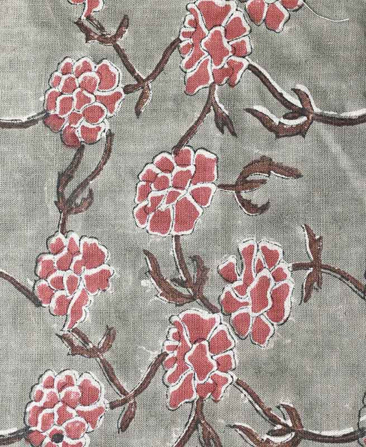 Joselyn Indian Hand Block Print Linen Fabric