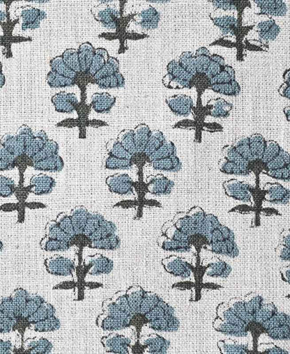 Sage Linen Block Print Fabric