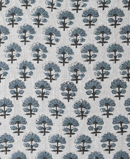 Sage Linen Block Print Fabric