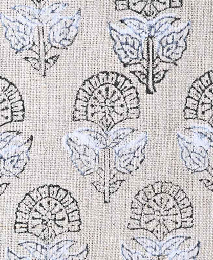 Peregrine Block Print Thick Linen Fabric