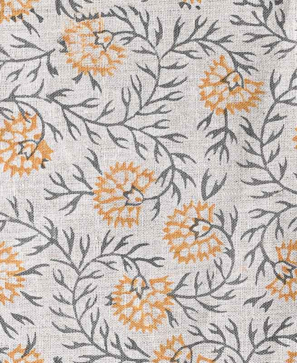 Casey Block Printed Linen Fabric