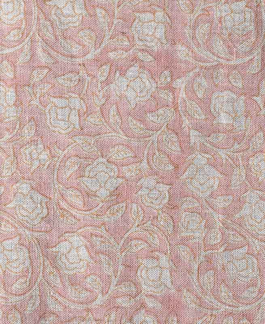 Clementine Hand Block Printed Linen Fabric