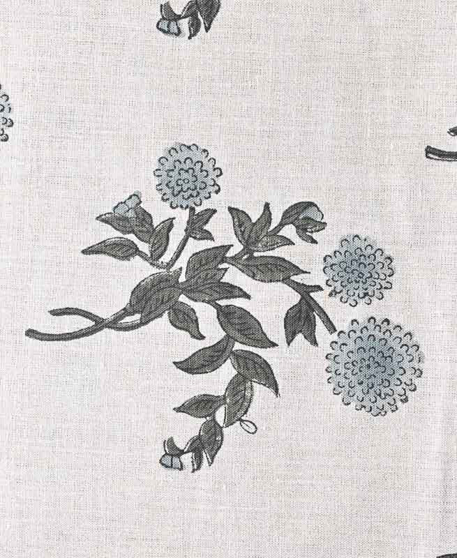 Tony Hand Block Printed Upholstery Linen Fabric