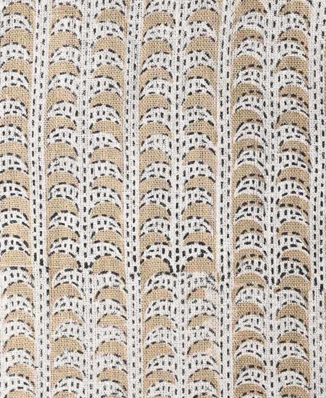 Dixie Hand Block Print Linen Fabric