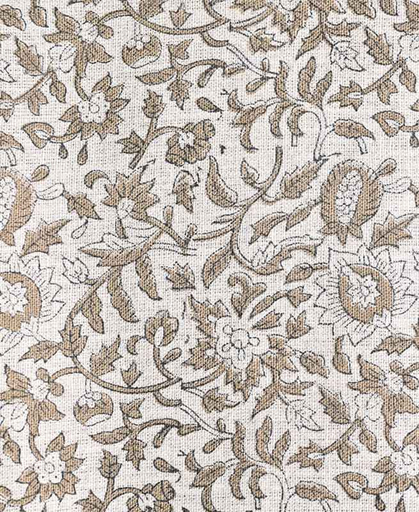 Devon Block Printed Linen Fabric