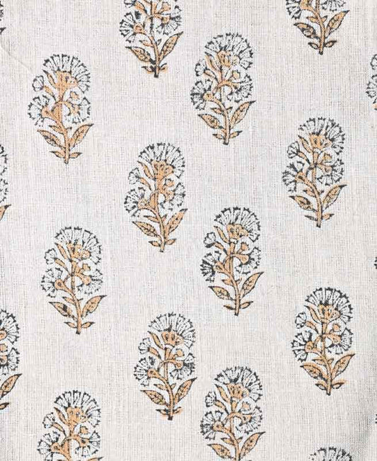Penelope Block Printed Handloom Linen
