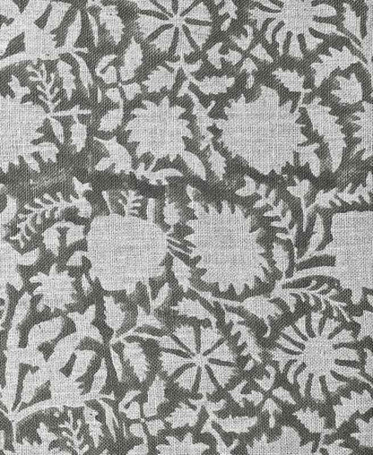 Layla Hand Block Printed Linen Upholstery Fabric