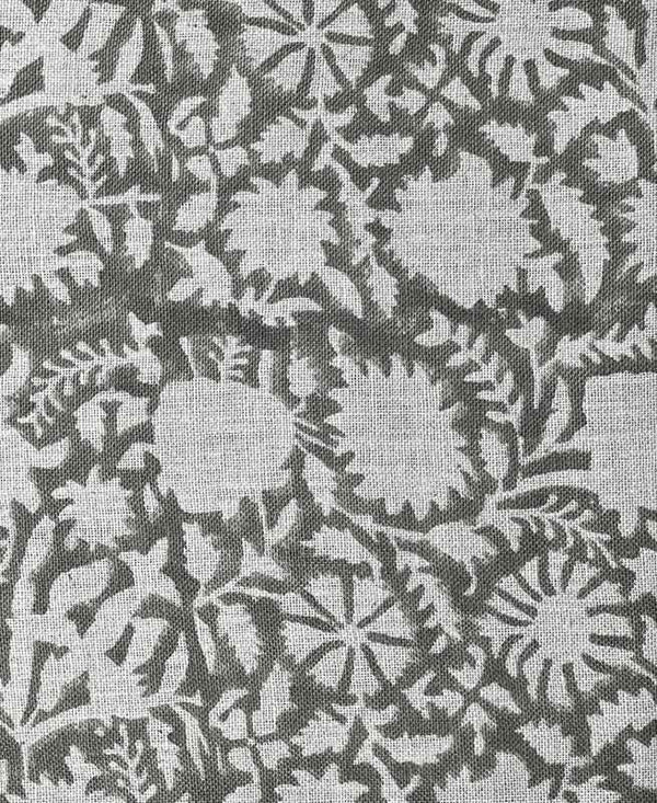 Layla Hand Block Printed Linen Upholstery Fabric