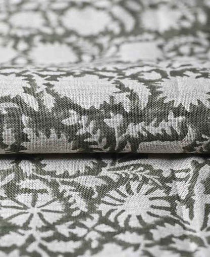 Layla Hand Block Printed Linen Upholstery Fabric