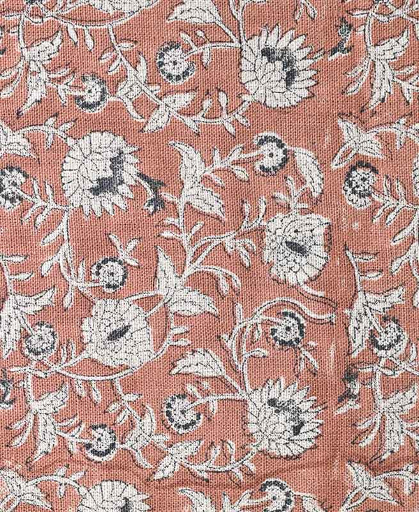 Simon Block Printed Linen Fabric