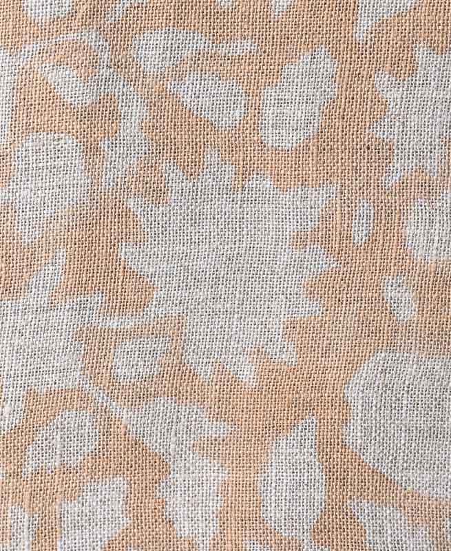 Adrian Hand Block Printed Linen Fabric