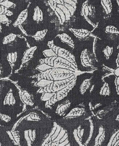 Tulip Flower Block Print Upholstery Fabric