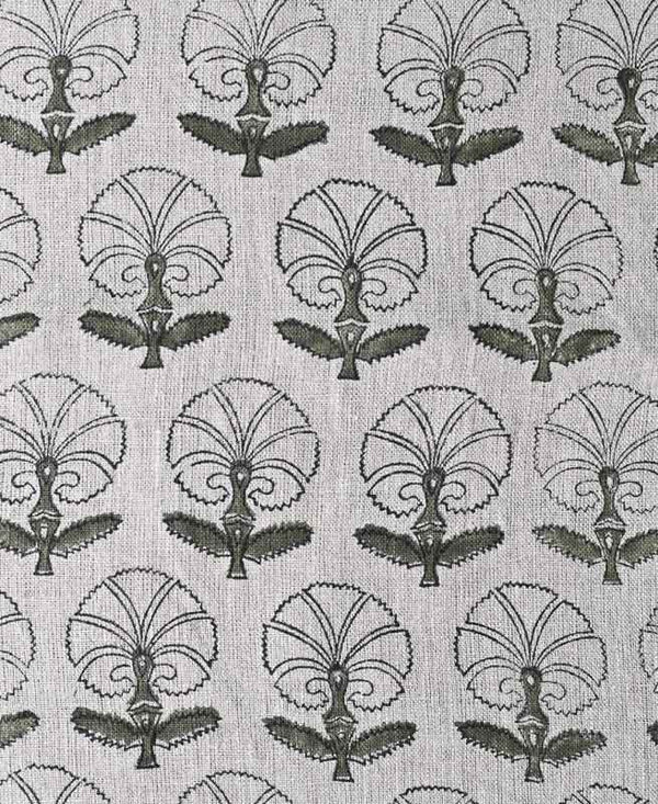 Hope Floral Linen Fabric by the Yard