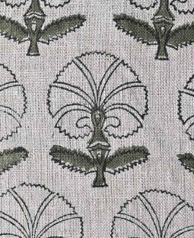 Hope Floral Linen Fabric by the Yard