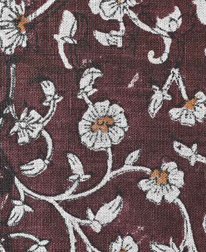 David Hand Block Printed Linen