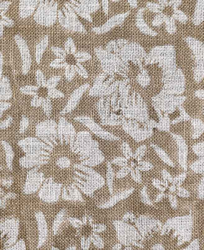 ZAFFRA Hand Block Print Designer Linen Fabric For Upholstery, Curtains