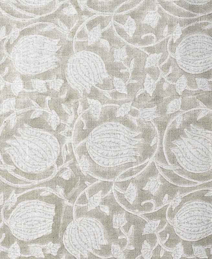 Abigail Block Print Upholstery Linen Fabric