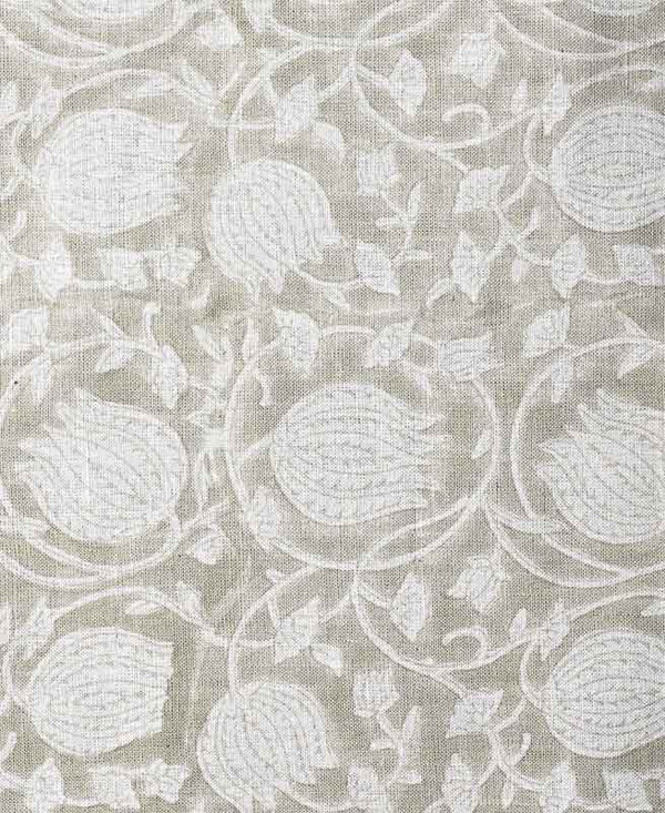 Cyrus Block Printed Linen Fabric