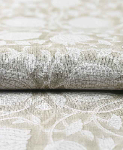 Abigail Block Print Upholstery Linen Fabric