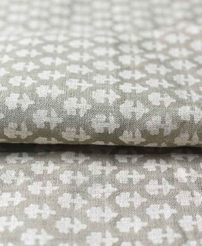 Anna Block Printed Linen Upholstery Fabric
