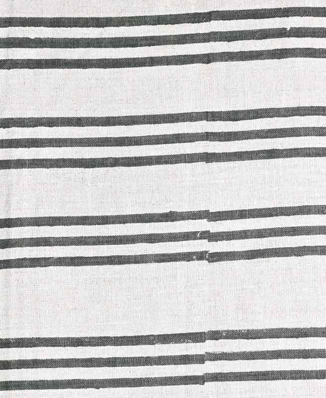 Thelma Hand Block Printed Linen Fabric for Upholstery, Curtains and more