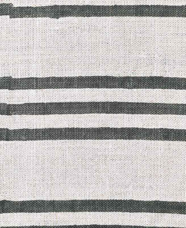 Thelma Hand Block Printed Linen Fabric for Upholstery, Curtains and more