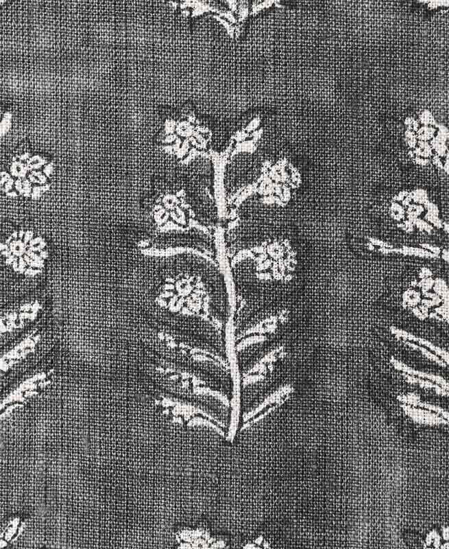 Sylvie Hand Block Printed Linen