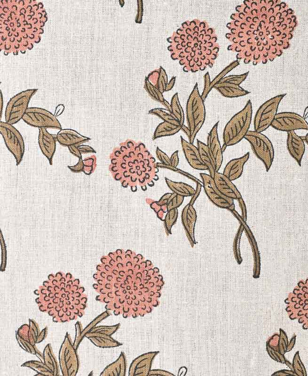 Tony Hand Block Printed Upholstery Linen Fabric