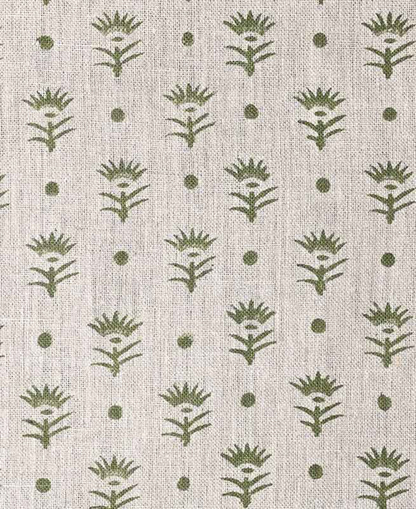 Stella Block Printed Linen Fabric