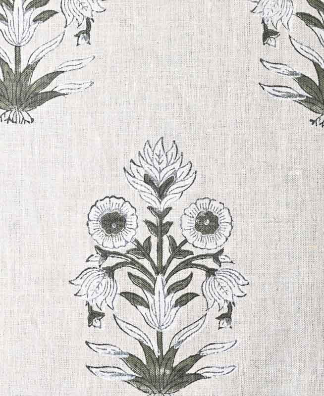 Marigold Hand Block Printed Linen