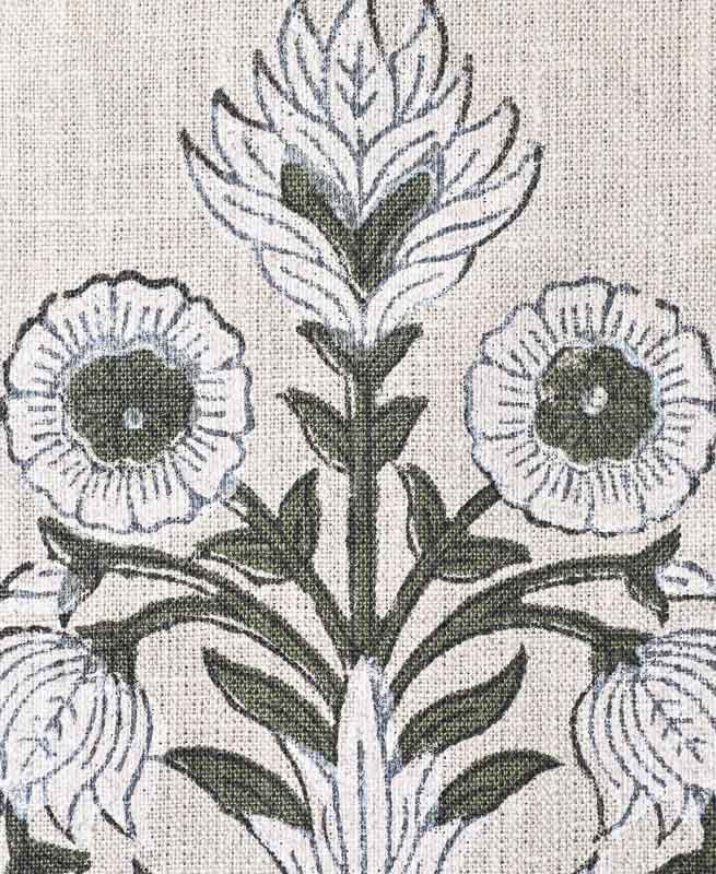 Marigold Hand Block Printed Linen