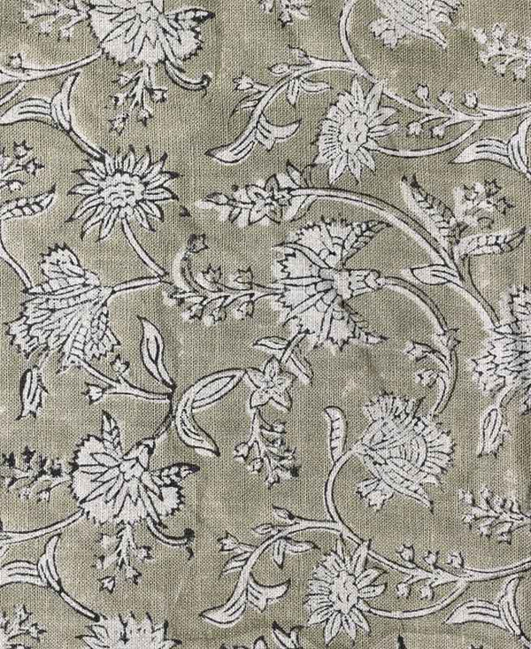 Mariah Block Printed Linen Fabric