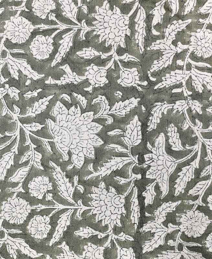 Mina Block Printed Linen Fabric