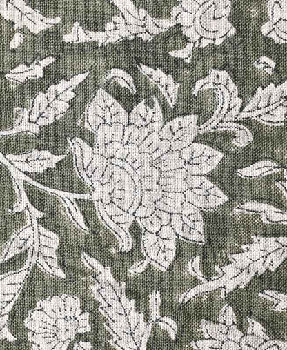 Mina Block Printed Linen Fabric