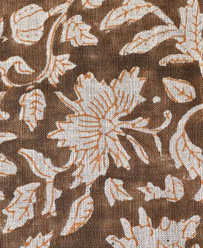 Adrian Hand Block Printed Linen Fabric