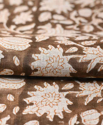 Adrian Hand Block Printed Linen Fabric