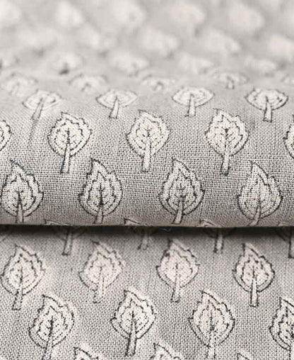 Rolly Block Printed Linen Fabric
