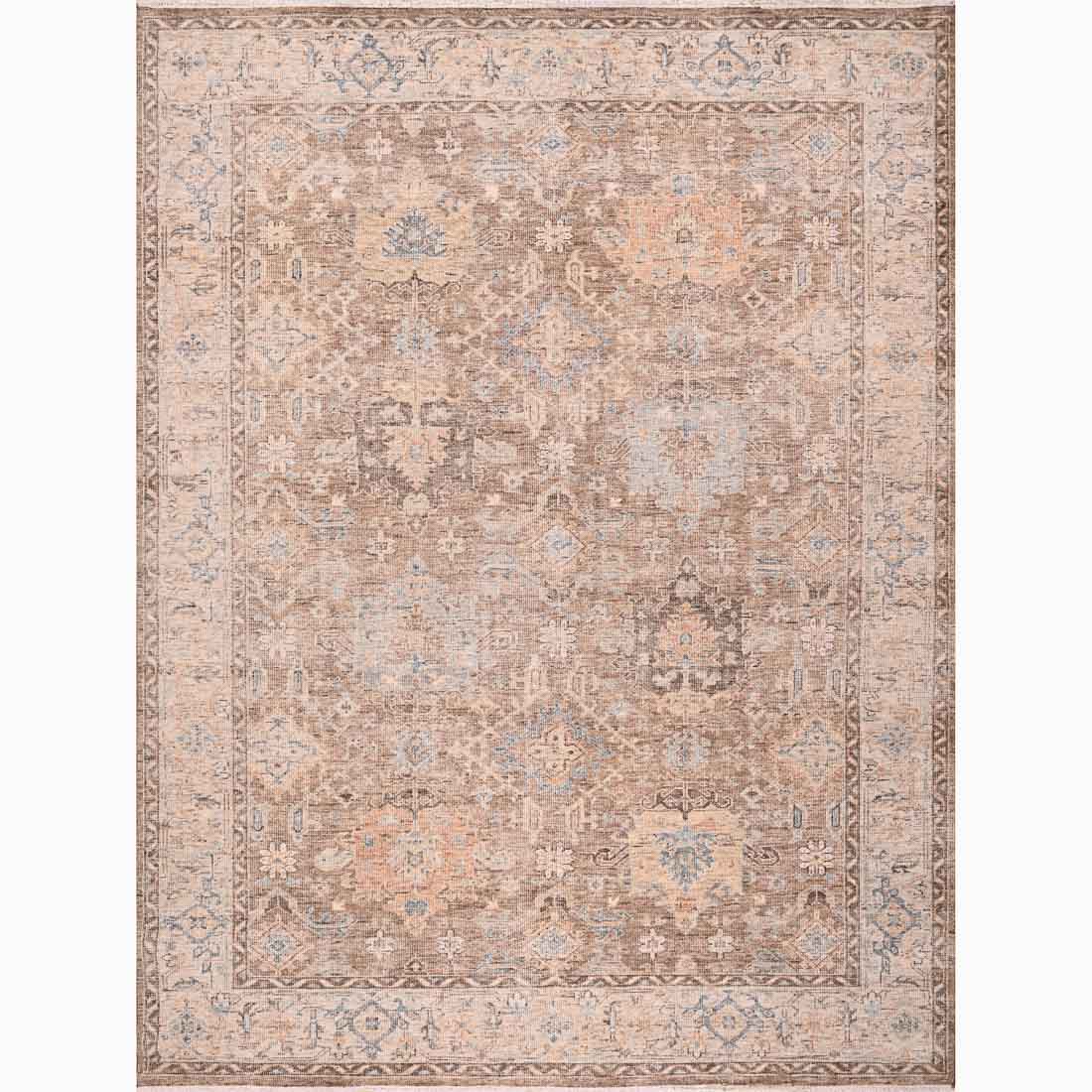 Lunflora Hand-Knotted Wool Rug