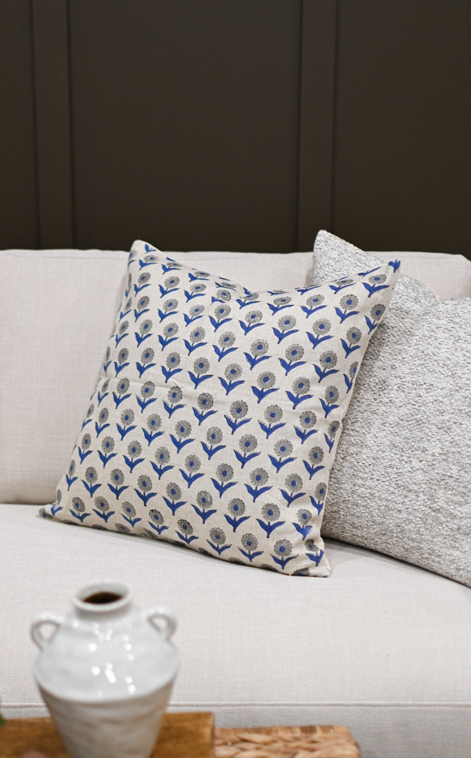 Alexis Block Print Cushion Cover